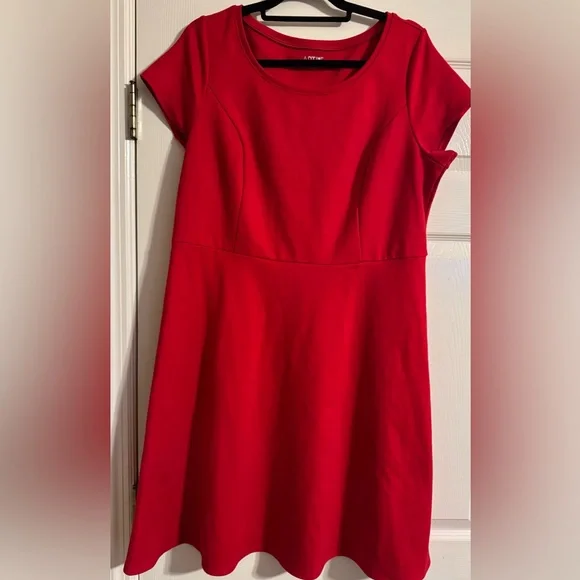 strapless open back dress Christmas Smocked Red Girls Dress, Holiday Flower Girl Red White Dress main image 1